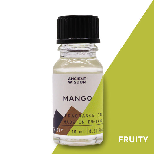 Fragrance Oil – Mango (10ml) by Ancient Wisdom – tropical sweet mango scent

