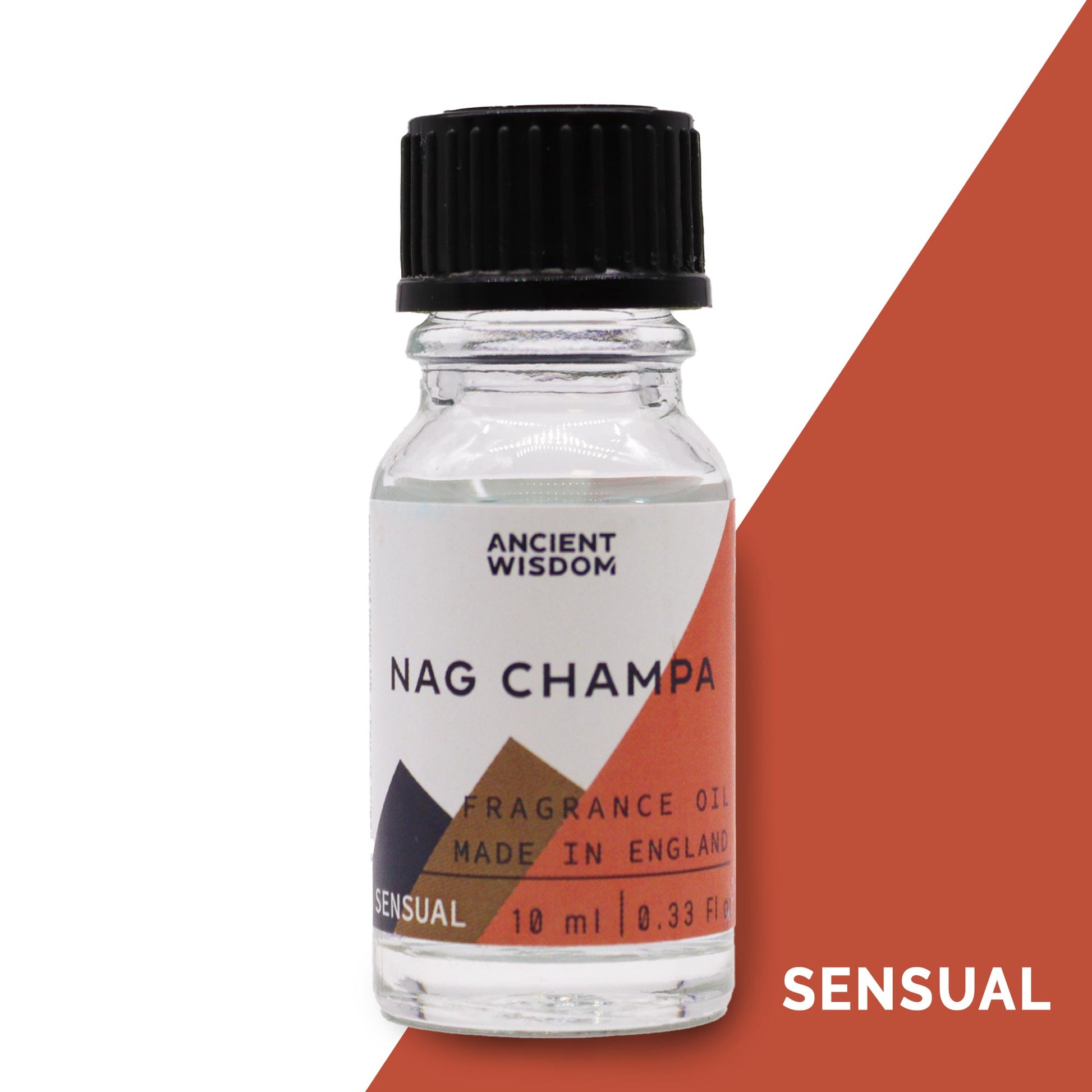 Fragrance Oil – Nag Champa (10ml) by Ancient Wisdom – classic Indian incense scent

