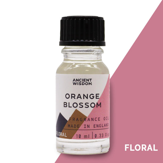Fragrance Oil – Orange Blossom (10ml) by Ancient Wisdom – sweet citrus floral scent

