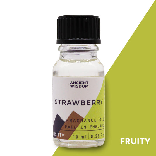 Fragrance Oil – Strawberry (10ml) by Ancient Wisdom – sweet ripe berry scent


