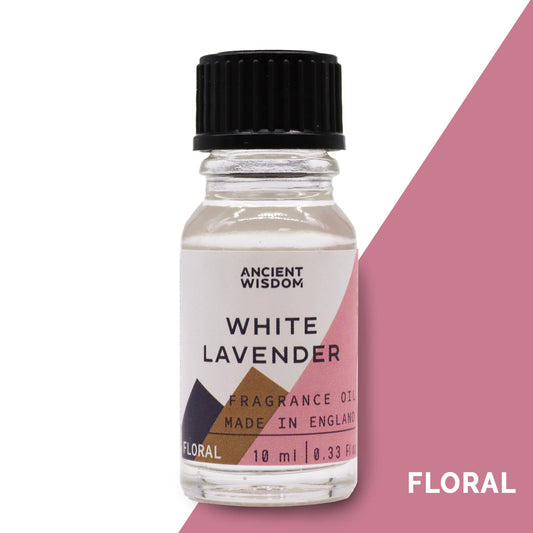 Fragrance Oil – White Lavender (10ml) by Ancient Wisdom – soft calming lavender scent

