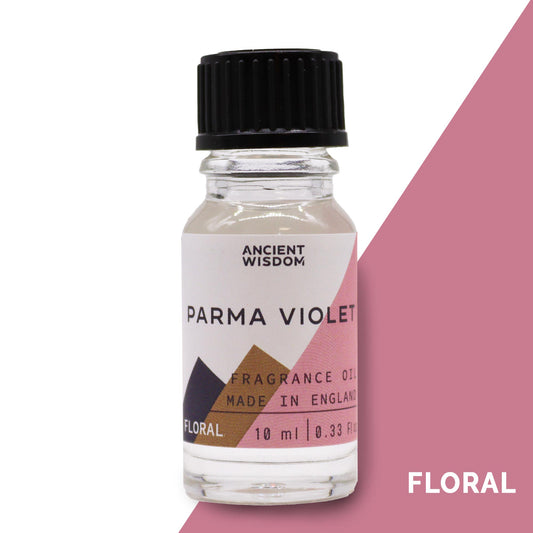 Fragrance Oil – Parma Violet (10ml) by Ancient Wisdom – sweet nostalgic violet scent


