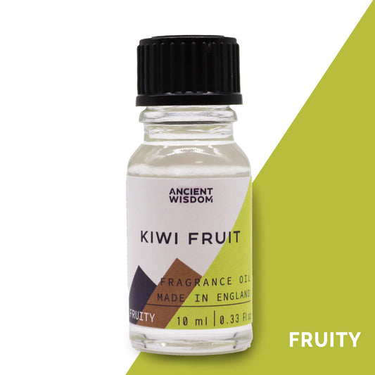 Fragrance Oil – Kiwi Fruit (10ml) by Ancient Wisdom – sweet and tangy tropical scent

