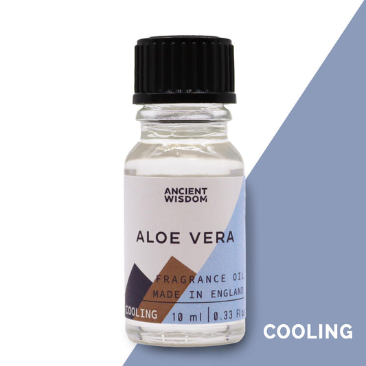 Fragrance Oil – Aloe Vera (10ml) by Ancient Wisdom – clean and calming herbal scent

