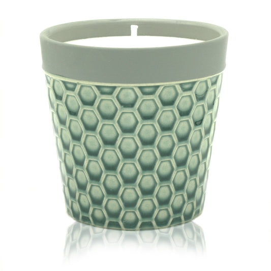 Fruit Basket soy wax candle in ceramic plant pot with fruity British fragrance
