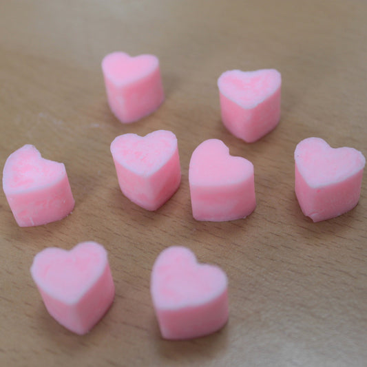 Geranium & Anise Aromatherapy Wax Melts in reusable glass jar – soy wax, approx. 14–18 hearts

