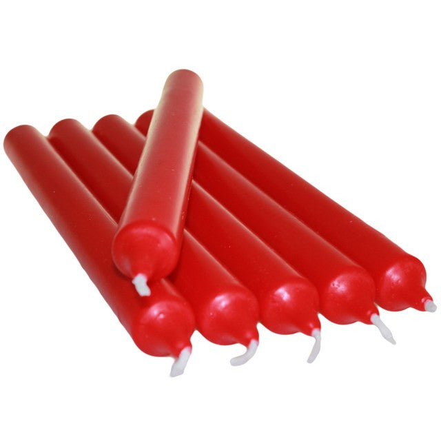 Red German dinner candles – pack of 5

