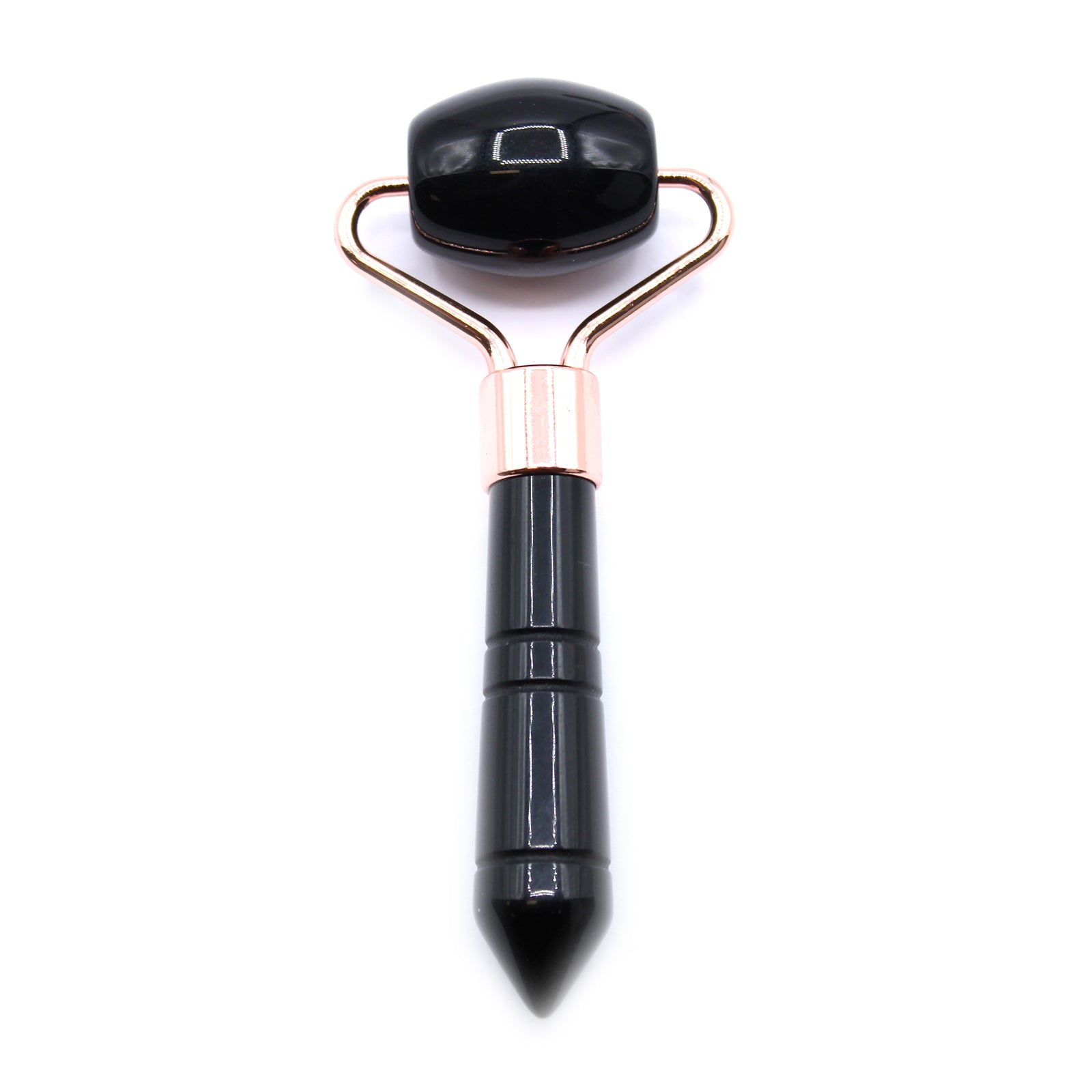 Black Obsidian mini roller for detox and under-eye clarity with grounding energy.

