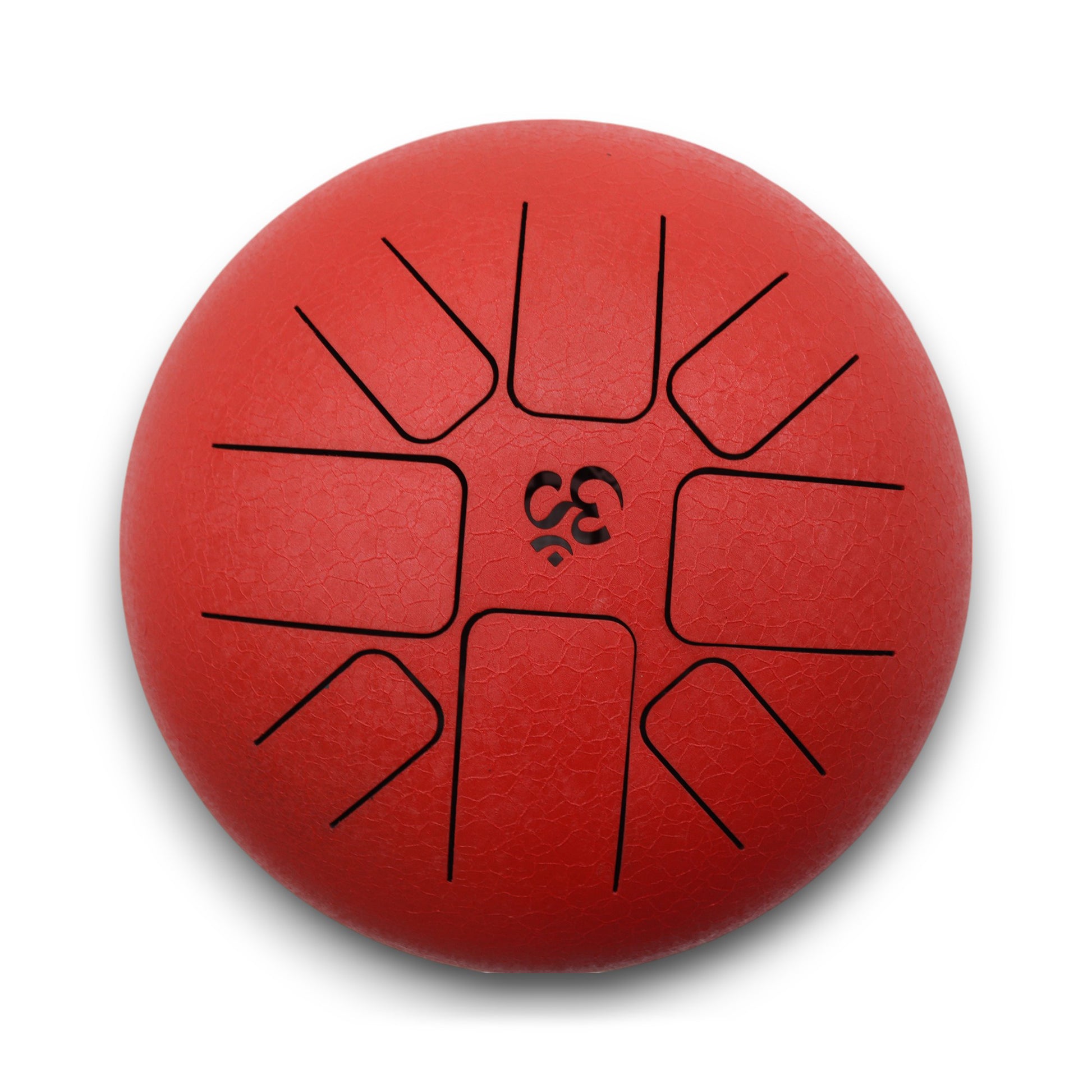 Steel Tongue Drum – Medium Om Red with mallets and carry bag (22x16cm)

