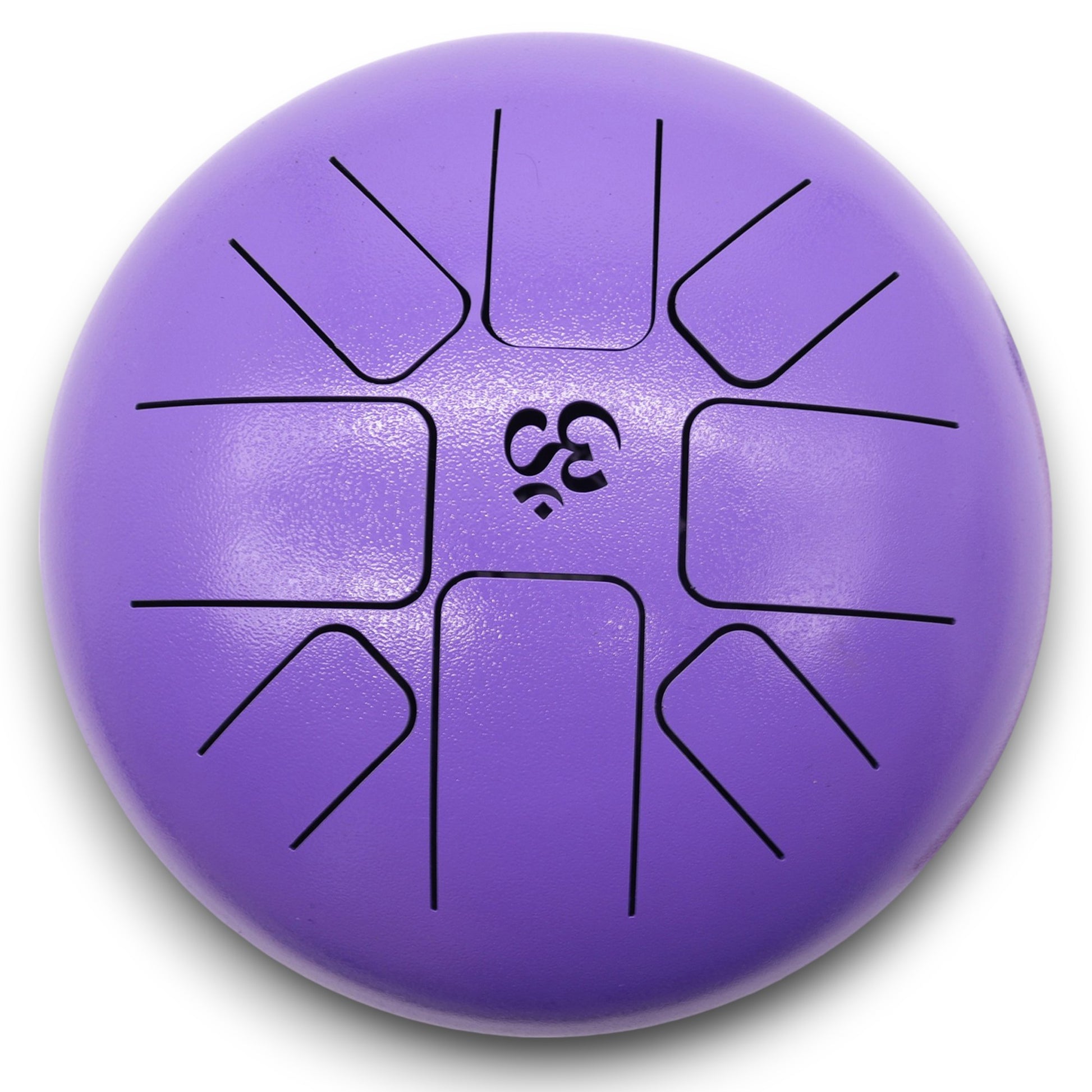 Steel Tongue Drum – Medium Om Violet with mallets (22x16cm)

