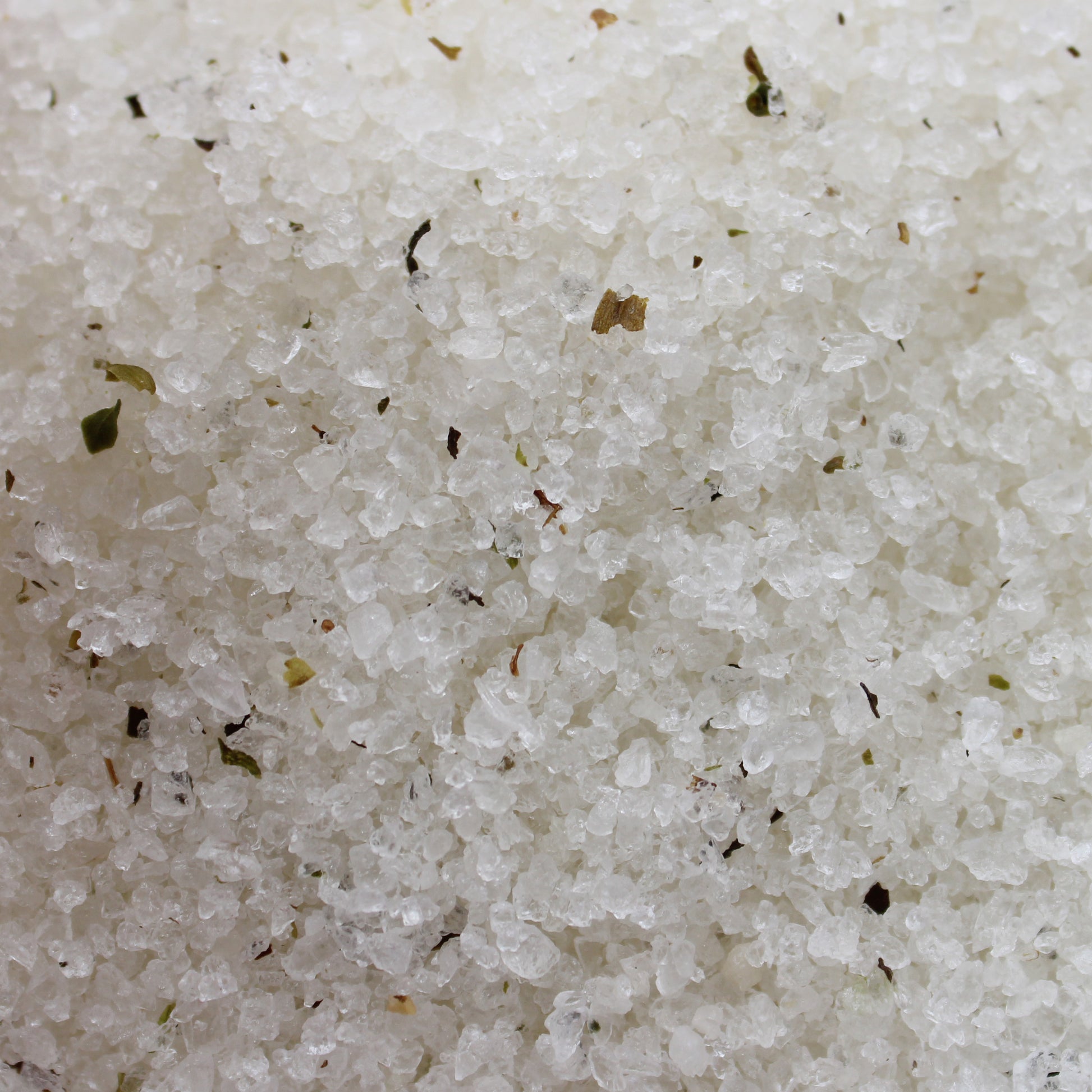Himalayan Bath Salt Detox blend with tea tree, lime, evening primrose oil, and dried herbs in a 500g pouch.

