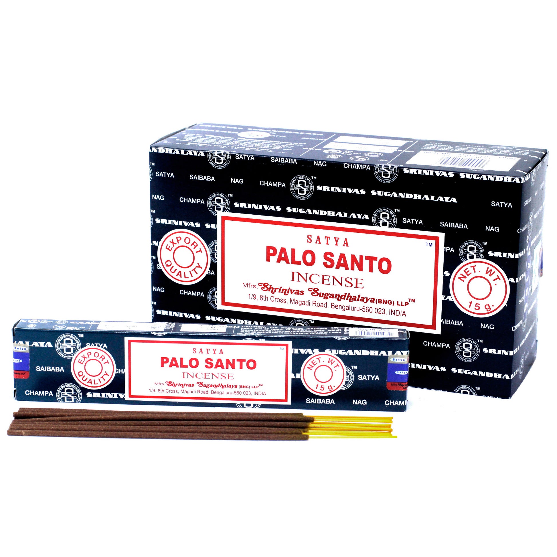 Satya Palo Santo incense 15g – sacred woody masala sticks hand-rolled in India for cleansing and calm


