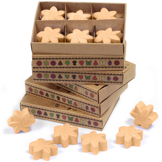 Box of 6 jasmine soy wax melts – large luxury melts with evening floral scent

