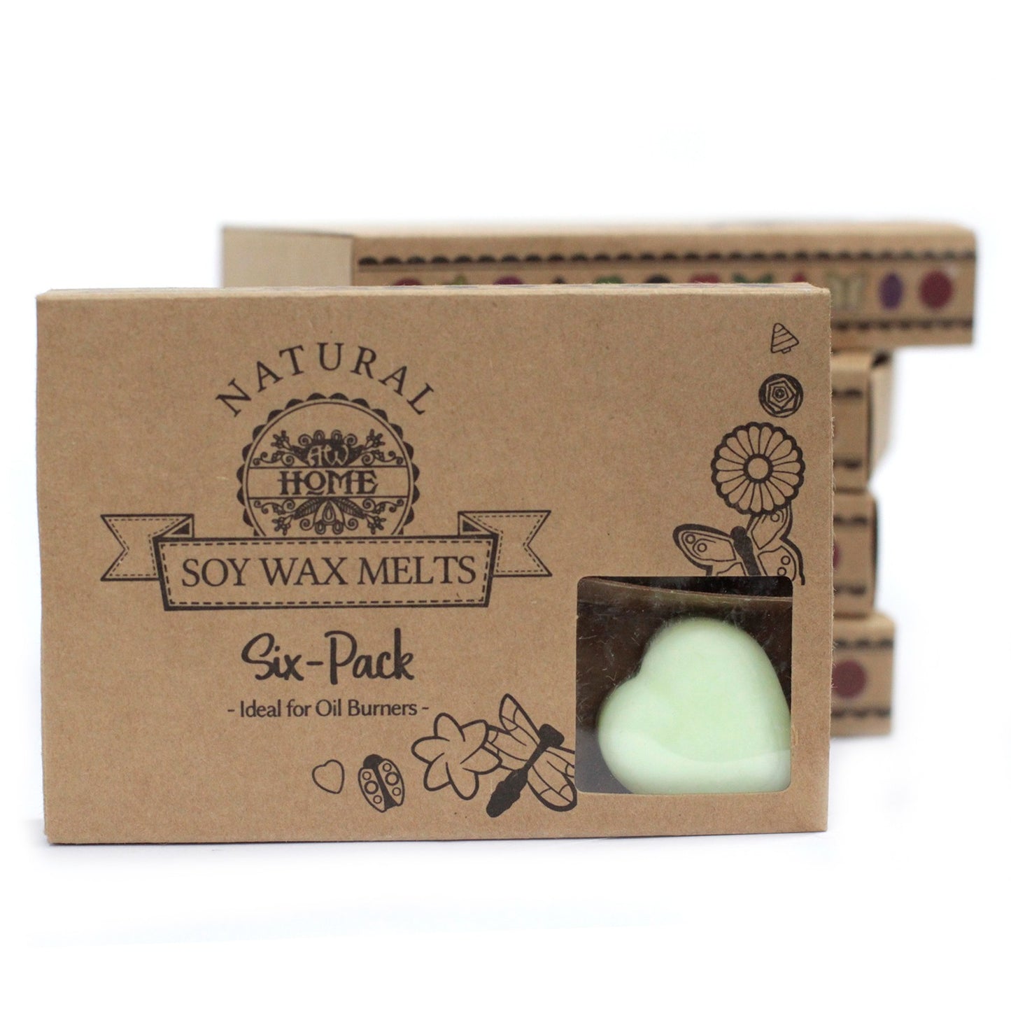 Box of 6 apple spice soy wax melts – large luxury autumn-inspired fragrance

