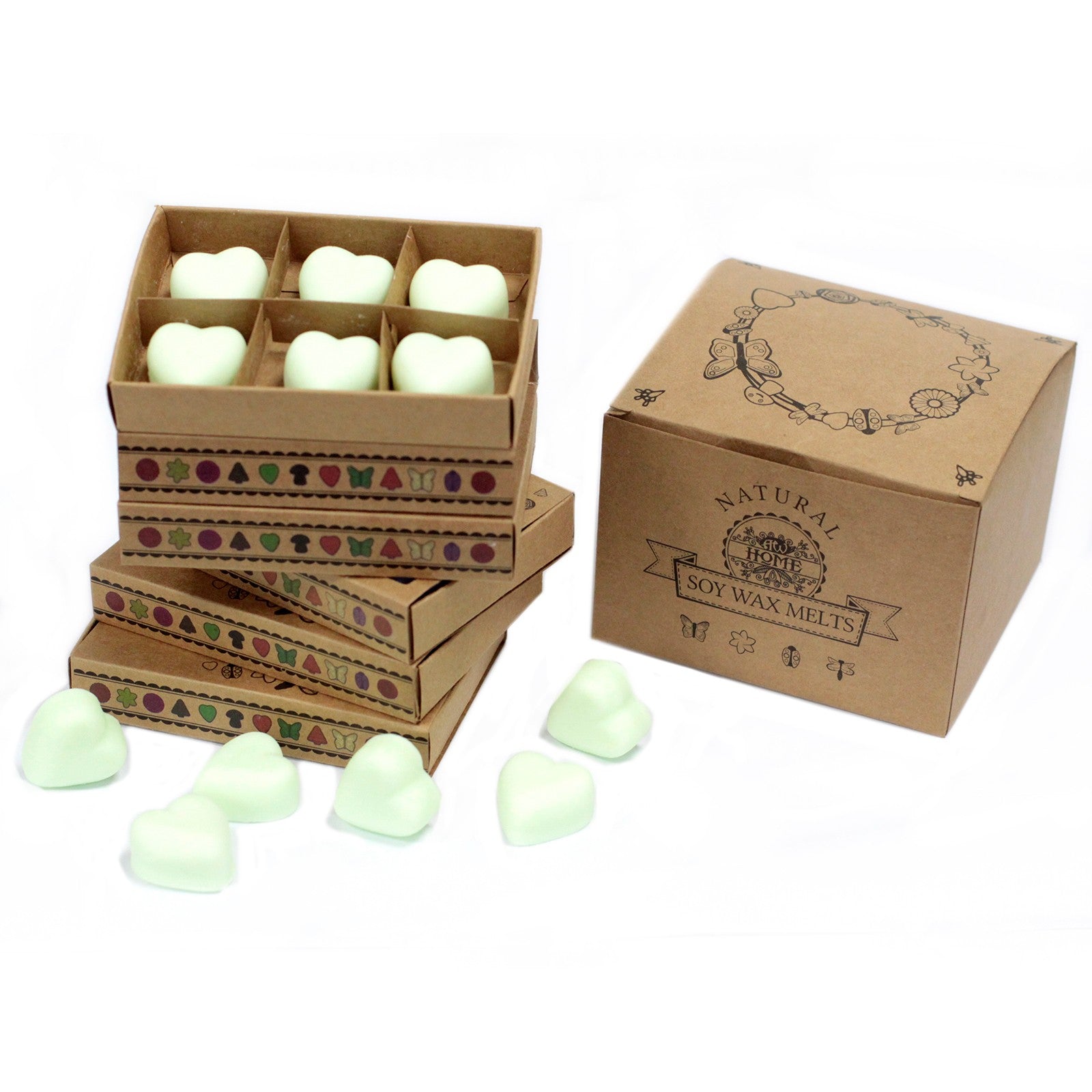 Box of 6 Mint & Menthol soy wax melts – large luxury refreshing scent

