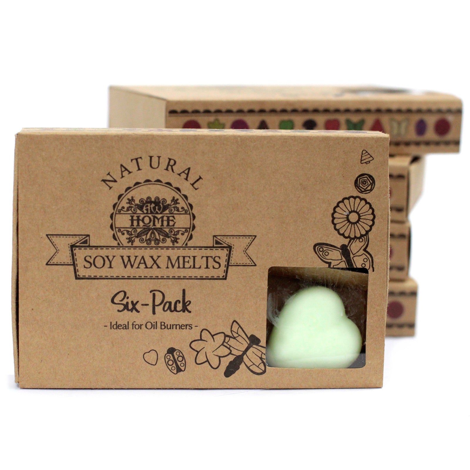 Box of 6 Mint & Menthol soy wax melts – large luxury refreshing scent

