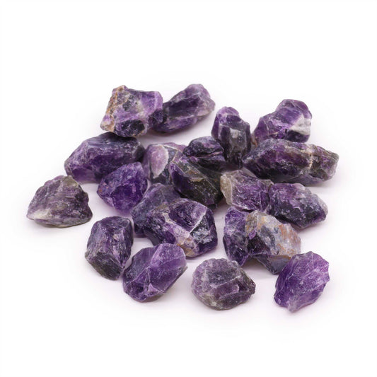 Raw Amethyst crystal – deep purple rough stone for calm and intuition

