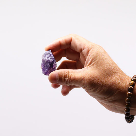 Raw Amethyst crystal – deep purple rough stone for calm and intuition

