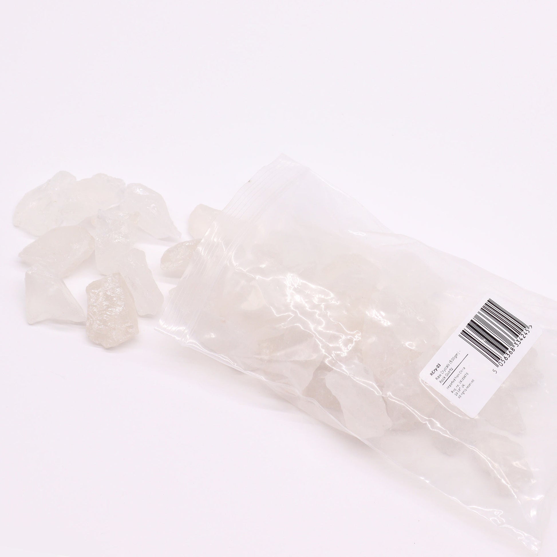 Raw Clear Quartz crystal – transparent rough stone for clarity and energy


