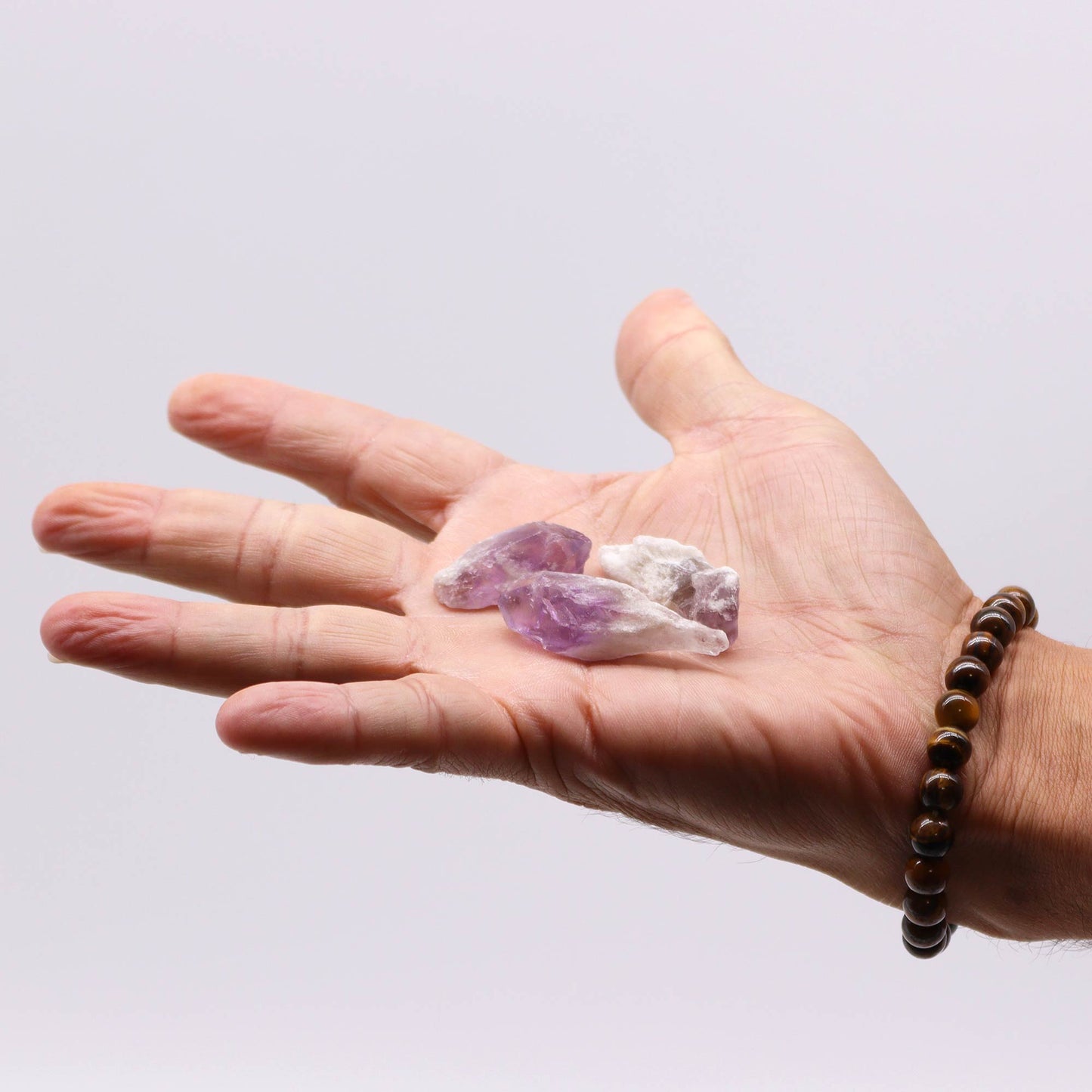 Amethyst rough point – raw purple crystal point for intuition and balance

