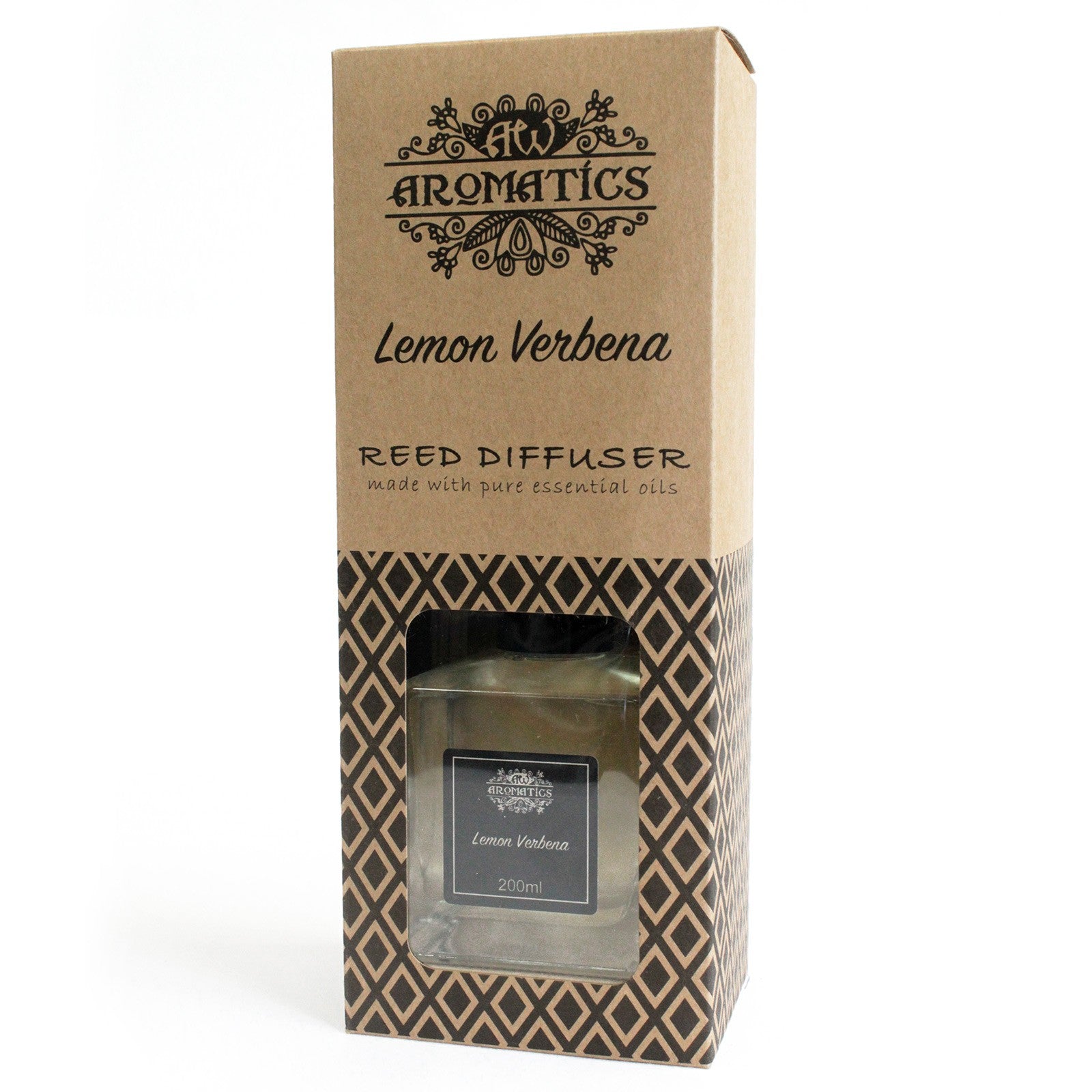 200ml Lemon Verbena essential oil reed diffuser in eco gift box

