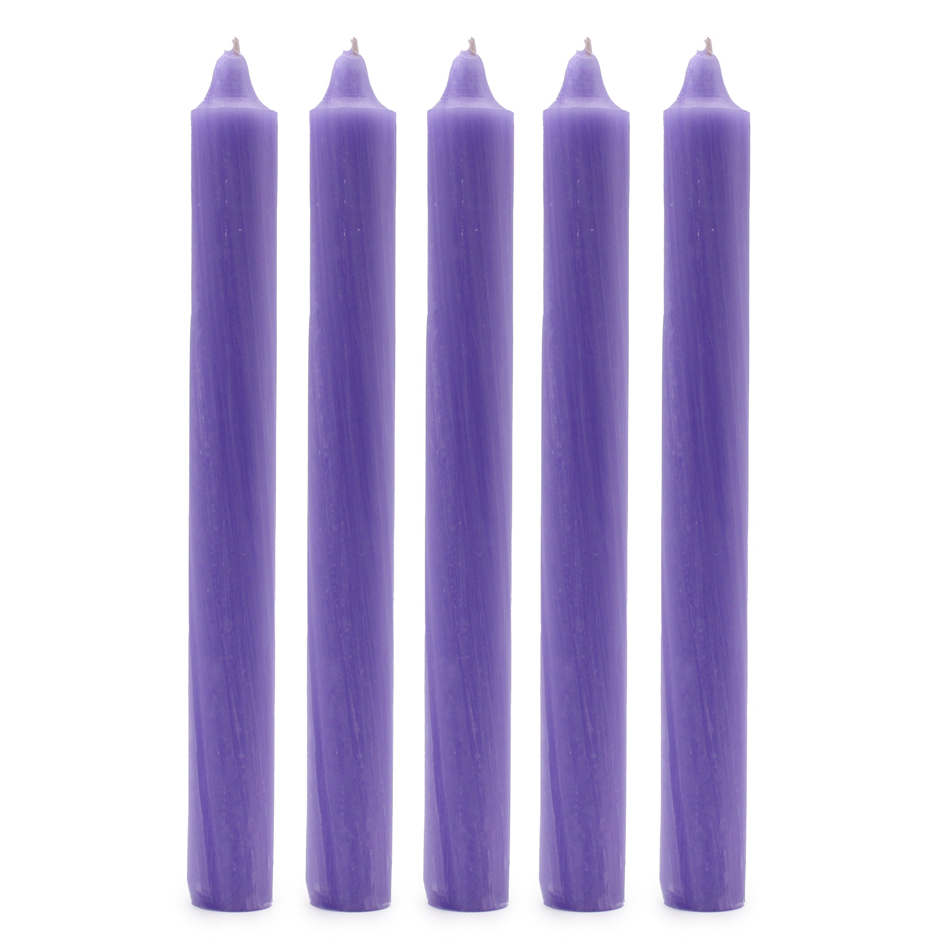 Rustic Lilac British dinner candles – pack of 5

