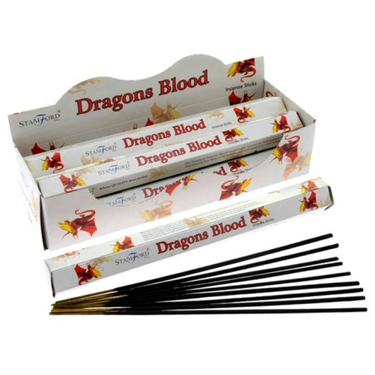 Stamford Premium Hex Incense Sticks – Dragons Blood with red rose fragrance box and sticks

