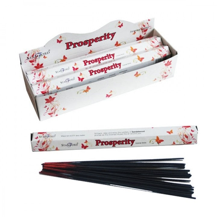 Stamford Premium Hex Incense Sticks – Prosperity with sandalwood fragrance box and sticks

