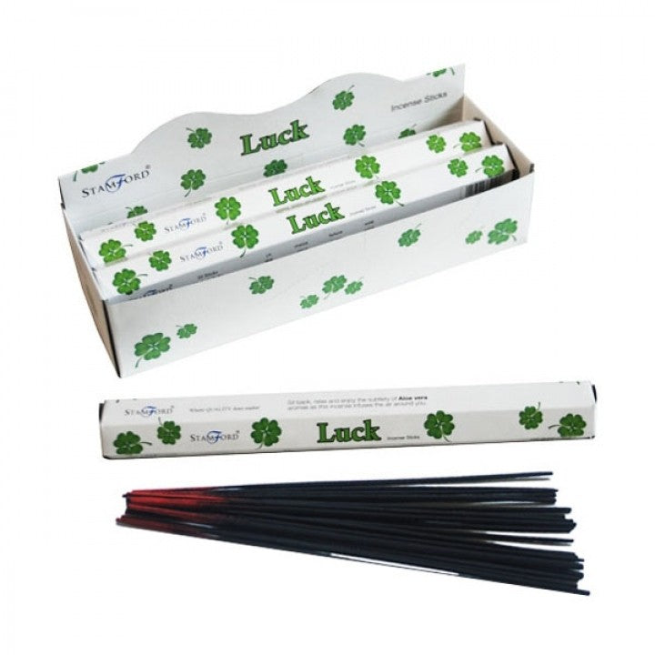 Stamford Premium Hex Incense Sticks – Luck with aloe vera fragrance box and sticks

