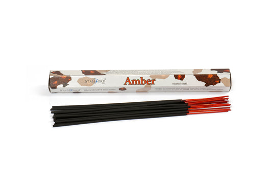 Stamford Premium Hex Incense Sticks – Amber fragrance box and sticks

