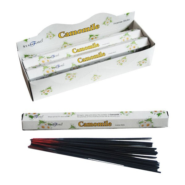 Stamford Premium Hex Incense Sticks – Chamomile fragrance box and sticks

