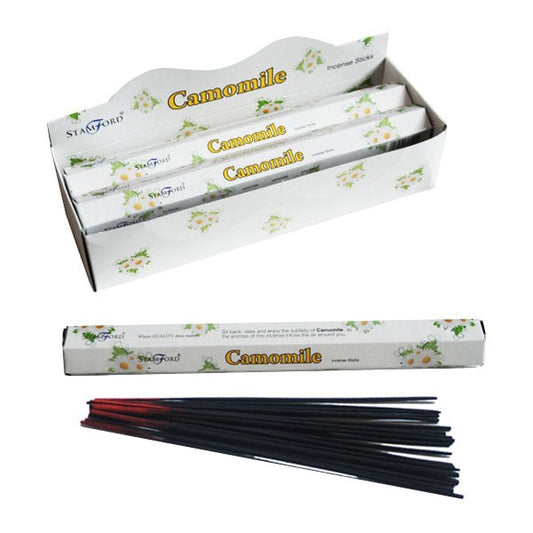 Stamford Premium Hex Incense Sticks – Chamomile fragrance box and sticks

