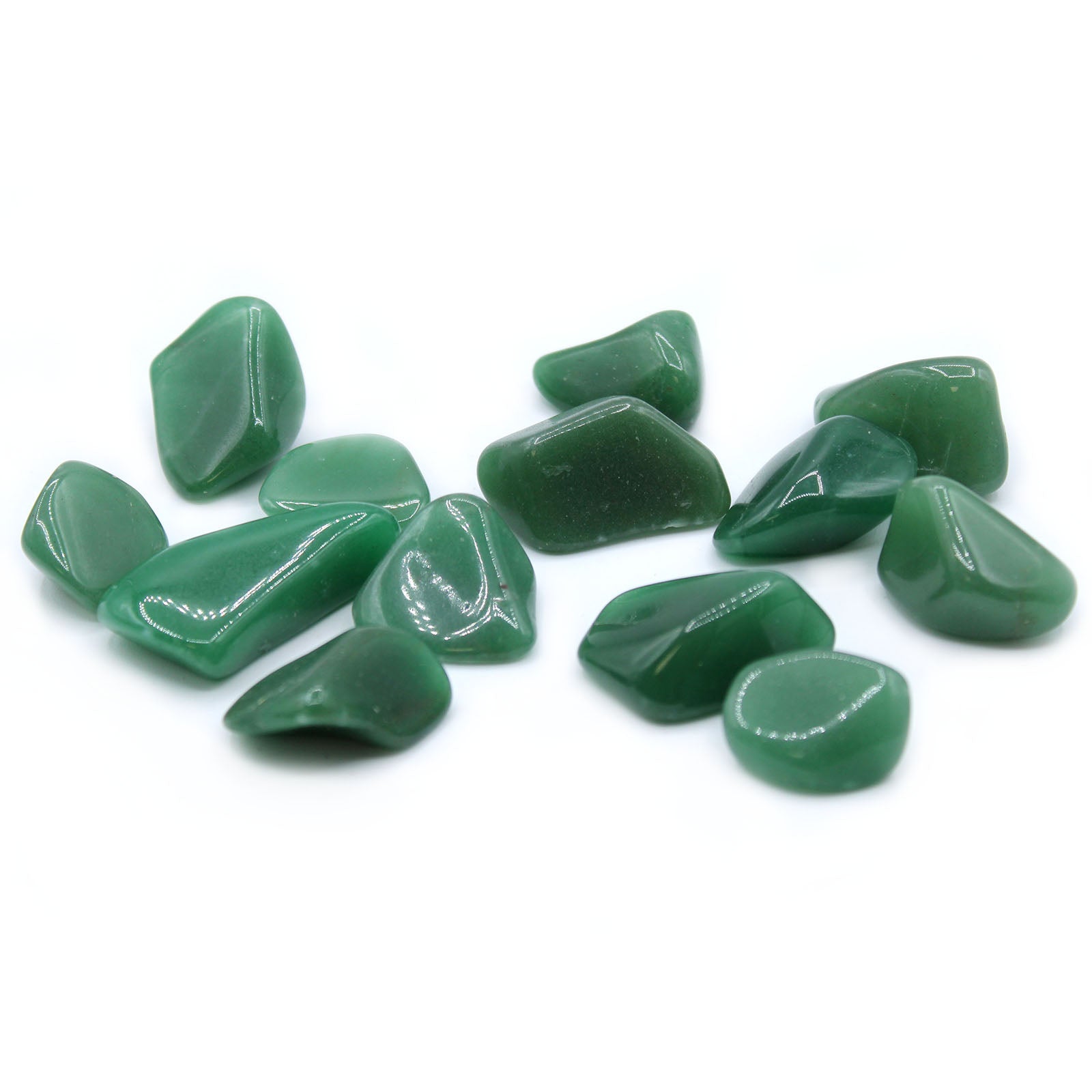Large tumbled Green Quartz crystal – soft green stone for heart healing and renewal

