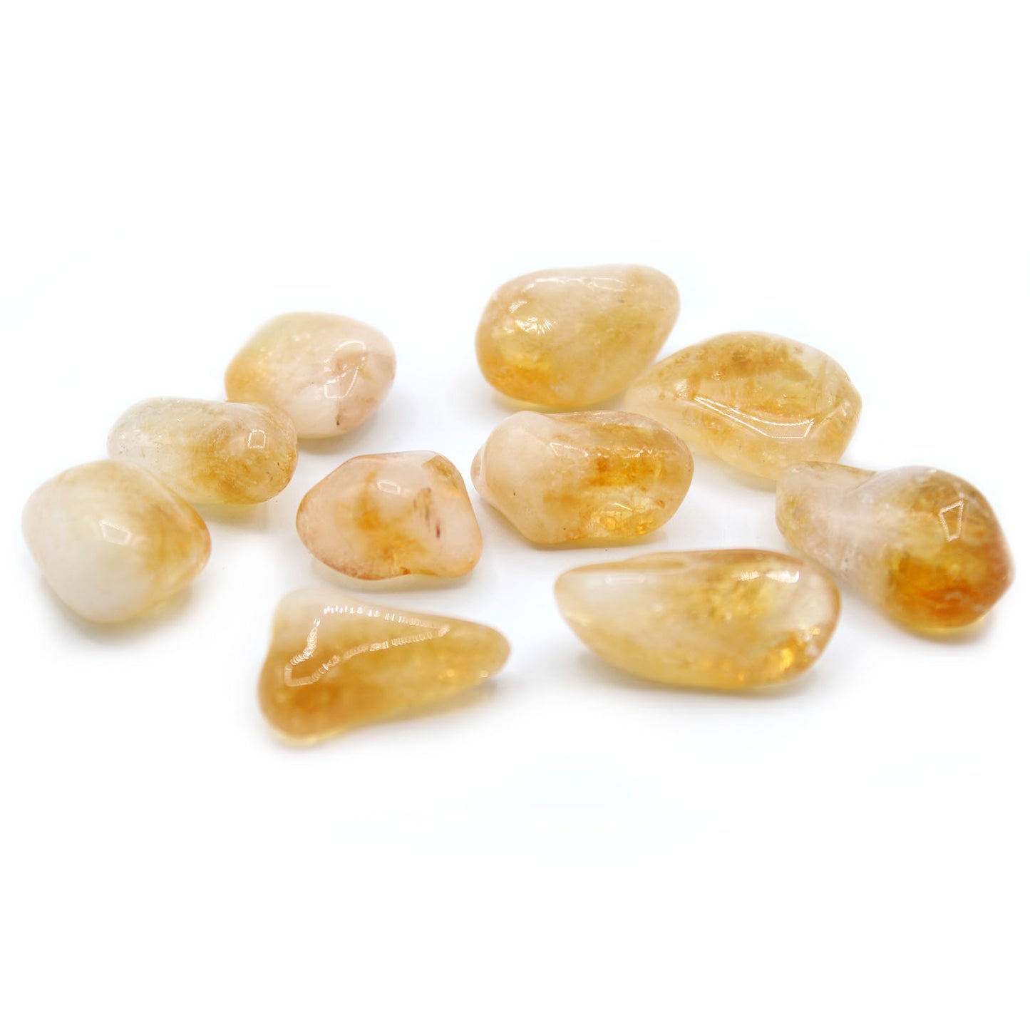 Large tumbled Brazilian Citrine crystal – golden yellow stone for confidence and abundance


