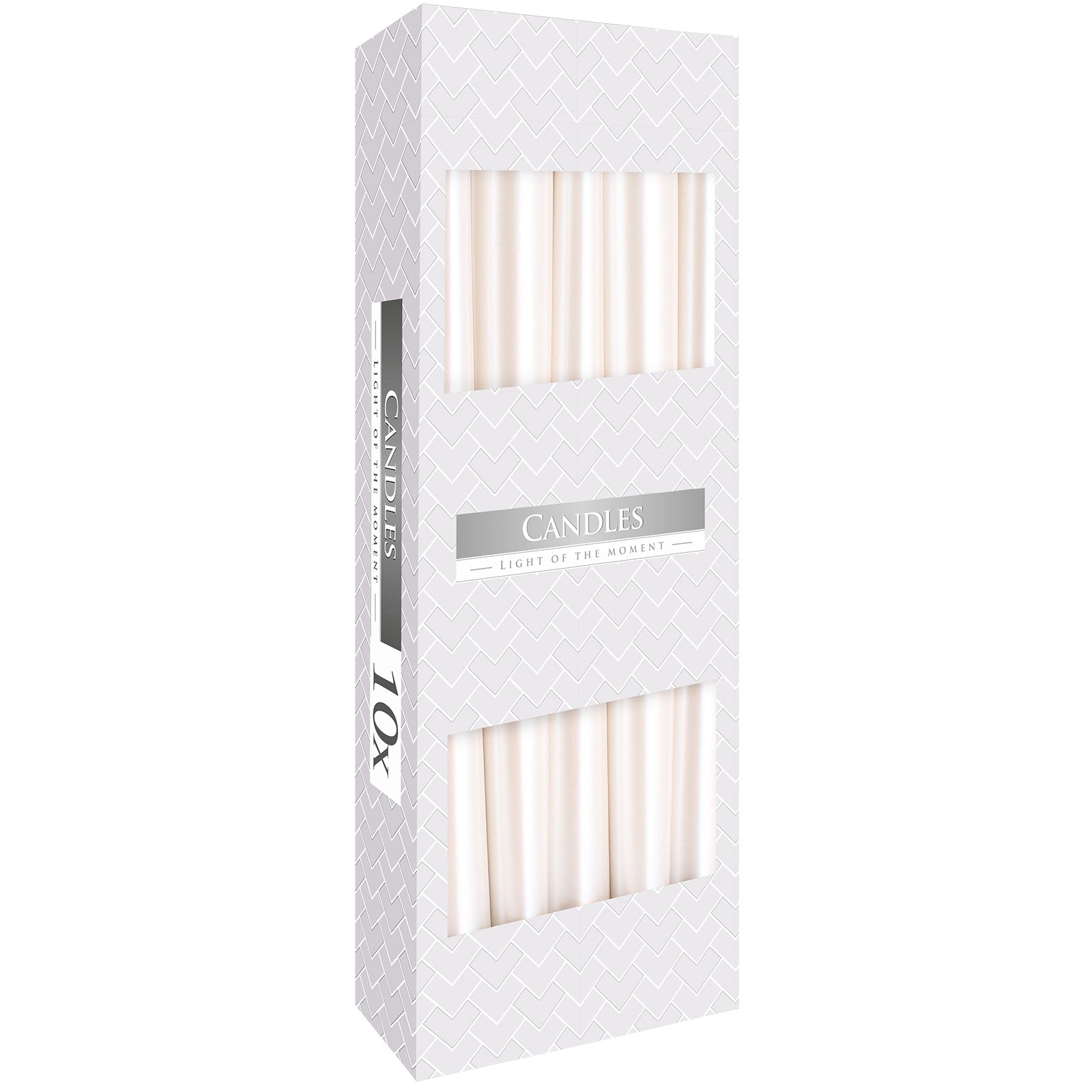 Pearl taper candles – box of 10

