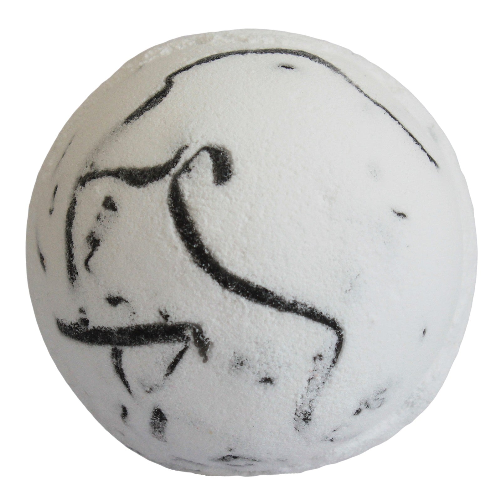 Tropical Paradise bath bomb with dragon fruit scent, coconut butter, and foaming soap peelings for an exotic soak.

