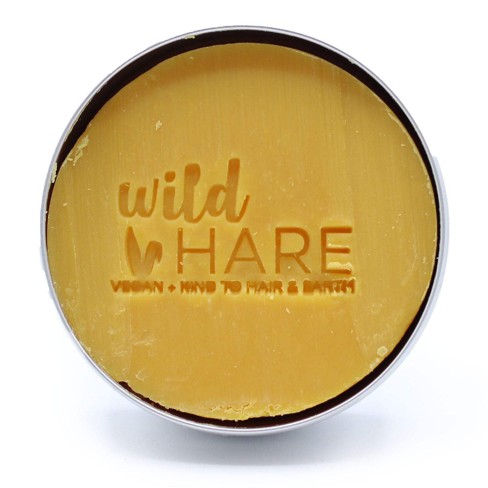 Solid shampoo bar for curly hair with papaya scent and coconut oil, vegan and SLS-free, in a 60g travel-friendly tin for curl hydration and frizz control

