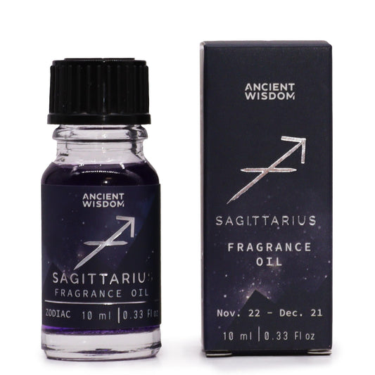 Sagittarius zodiac fragrance oil 10ml with Turquoise Dewiness scent and sparkling bio glitter

